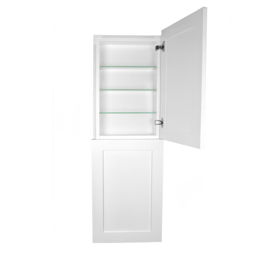 Silverton 14 in. x 50 in. x 4 in. Frameless Recessed Medicine