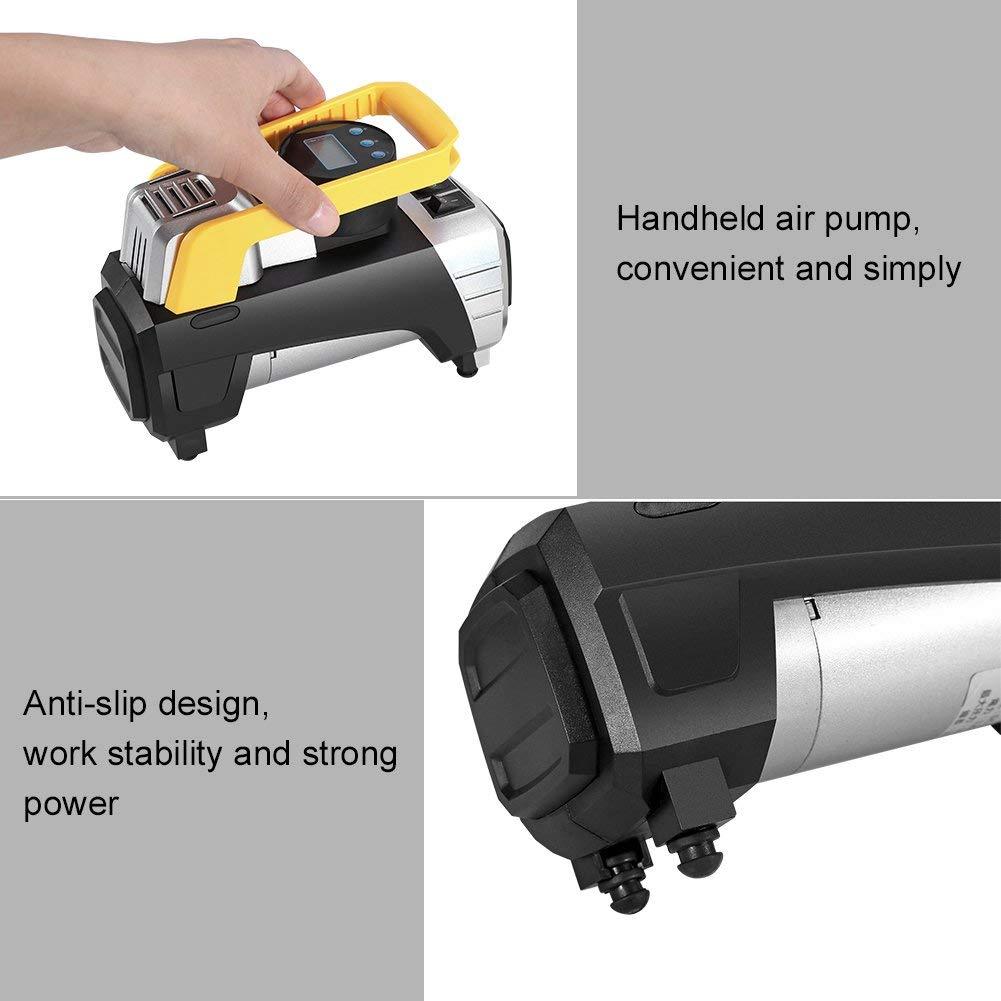 Tbest Air Compressor Pump,Ymiko DC 12V 120W 150 PSI Car Air Pump with Super Arbor